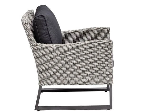 Kettler Palma Wing Lounge Modular Sessel Anthrazit|white Wash 4 Kettler Palma Wing Lounge Modular Sessel Anthrazit|white Wash – Bild 2