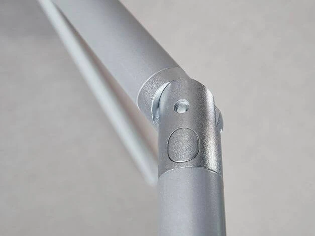 Kettler Sonnenschirm Easy-Push 150x210cm Silber/hellgrau Meliert 4 Kettler Sonnenschirm Easy-Push 150x210cm Silber/hellgrau Meliert – Bild 2