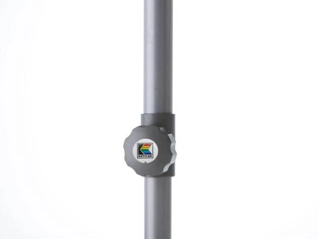 Kettler Sonnenschirm Easy-Push 150x210cm Silber/hellgrau Meliert 6 Kettler Sonnenschirm Easy-Push 150x210cm Silber/hellgrau Meliert – Bild 4