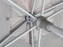 Kettler Sonnenschirm Easy-Push 200x200cm Silber/taupe -Gartenmöbel Verkäufe kettler sonnenschirm schirm easy push detailbild 3 627x627