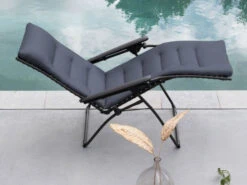 Lafuma Relaxliege Evolution BeComfort® Dark Grey -Gartenmöbel Verkäufe lafuma relax evolution becomfort dark grey ambientebild 627x627