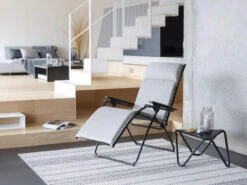 Lafuma Relax Liege Evolution Sunbrella® Granite -Gartenmöbel Verkäufe lafuma relaxliege evolution hedona tundra granit ambientebild 3 627x627