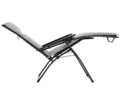Lafuma Relax Liege Evolution Sunbrella® Granite -Gartenmöbel Verkäufe lafuma relaxliege evolution hedona tundra granit seitenansicht liegeposition 627x627