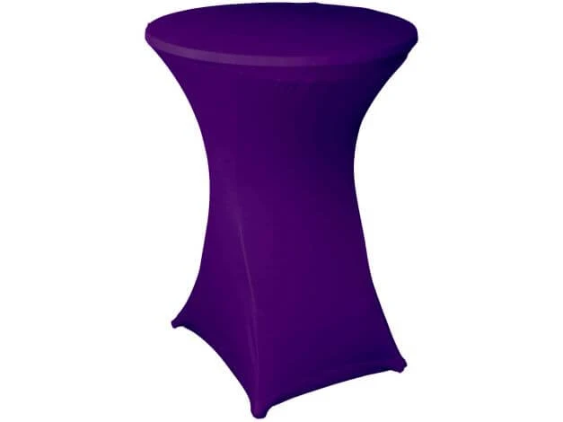 Stehtischhusse Stretch Violett Ø85cm 3 Stehtischhusse Stretch Violett Ø85cm