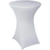 Stehtischhusse Stretch Weiß Ø85cm -Gartenmöbel Verkäufe lesli living stehtisch husse weiss 41031 627x627