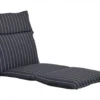 Auflage Für Gartenliegen Stoffkollektion Rips -Gartenmöbel Verkäufe liegenauflage streifenmuster anthrazit 627x627