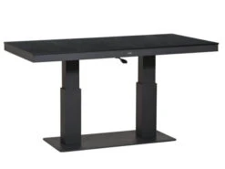 Lift-Tisch Levaro HPL Alu Anthrazit 138x80cm