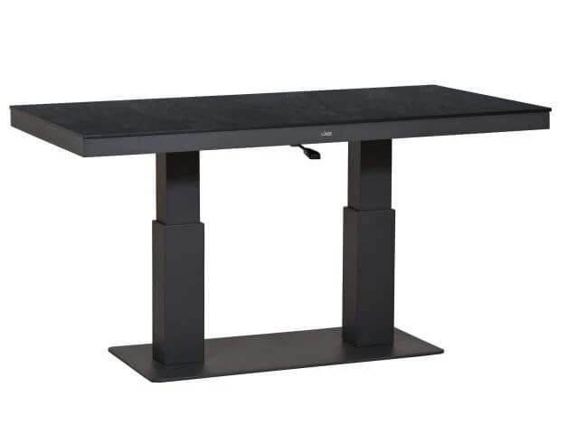 Lift-Tisch Levaro HPL Alu Anthrazit 138x80cm 3 Lift-Tisch Levaro HPL Alu Anthrazit 138x80cm