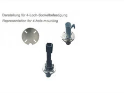 Mobiler Schirmständer Maxi 150 MF-SG 2 Farben -Gartenmöbel Verkäufe liro rollensockel multiflansch 4 loch beispiele 627x627