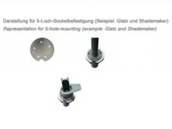 Mobiler Schirmständer Maxi 150 MF-SG 2 Farben -Gartenmöbel Verkäufe liro rollensockel multiflansch 5 loch beispiele 627x627