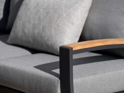 Eck Lounge Set Basel 4-teilig Alu Teak -Gartenmöbel Verkäufe lounge set ecke basel aluminium teakholz ambientebild 6 627x627