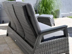 3-Sitzer Verstell-Loungesofa Chalet Alu Geflecht Mix-grey -Gartenmöbel Verkäufe loungemoebel sofa polyrattan chalet ambientebild 2 627x627