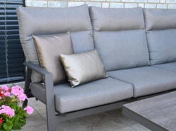 5-teiliges Alu Eck Loungeset Providence HPL Lifttisch 160x90cm -Gartenmöbel Verkäufe loungeset ecke providence gartentisch hoehenverstellbar ambientebild 6 627x627