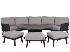 Lounge Set Amalfi 6-teilig Aluminium Mesh Lifttisch