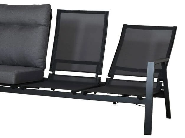 Aluminium Lounge Verstellsofa 3-Sitzer Providence 6 Aluminium Lounge Verstellsofa 3-Sitzer Providence – Bild 4