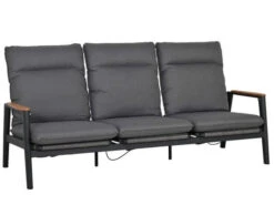 3-Sitzer Loungesofa Verstellbar Fairfield Aluminium Rope Teak