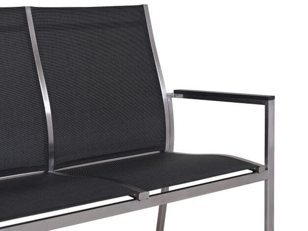 Edelstahl 3-Sitzer Bank Palladium Silvergrey 5 Edelstahl 3-Sitzer Bank Palladium Silvergrey – Bild 3