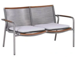 Loungeset Elara 4-teilig Edelstahl Rope Teak -Gartenmöbel Verkäufe luense edelstahl rope teak loungeset elara loungebank 627x627