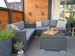 Loungemöbel Polyrattan Ecke Trinidad Rock-grey -Gartenmöbel Verkäufe luense gefelcht loungemoebel trinidad ambientebild 2 627x627