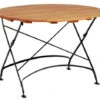Holz Klapptisch Maja Flachstahl-Robinie Ø110cm 1 Holz Klapptisch Maja Flachstahl-Robinie Ø110cm -Gartenmöbel Verkäufe metall holz gartentisch maja 110cm rund 627x627