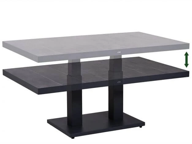 Loungeset Chalet 5-teilig Multifunktional Alu Geflecht Mix-grey 4 Loungeset Chalet 5-teilig Multifunktional Alu Geflecht Mix-grey – Bild 2