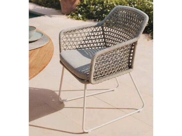 Alu Rope Lido Armlehnstuhl Ivory 6 Alu Rope Lido Armlehnstuhl Ivory – Bild 4