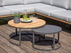 Serra Loungetisch Volano Aluminium Ø60cm -Gartenmöbel Verkäufe niehoff loungetisch serra ambientebild 1 627x627