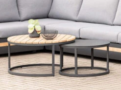 Serra Loungetisch Volano Aluminium Ø60cm -Gartenmöbel Verkäufe niehoff loungetisch serra ambientebild 2 627x627