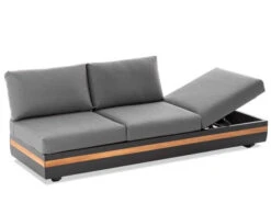 3-teiliges Volano Eck-Loungeset Alu-Teak Mit Funktion -Gartenmöbel Verkäufe niehoff volano lounge 3 sitzer sofa loungesofa 4 627x627 1