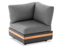 3-teiliges Volano Eck-Loungeset Alu-Teak Mit Funktion -Gartenmöbel Verkäufe niehoff volano lounge ecke sofaecke alu anthrazit teakholz 627x627