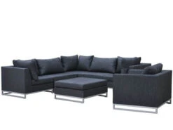 Outdoor Textil Lounge Legian Hocker-Tisch Anthrazit -Gartenmöbel Verkäufe outdoor lounge legian aufstell variante ecklounge gruppe 627x627