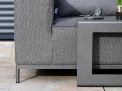 Outdoorstoff Eck Loungeset Chelsea Agora® Senda Graphito -Gartenmöbel Verkäufe outdoorstoff lounge set gartenmoebel ecklounge chelsea ambientebild 1 627x627