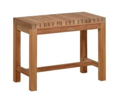 Teak Beistelltisch Pflanzentisch Hocker Samoa 50x25x40cm