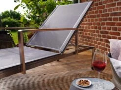 Rollliege Columbia Edelstahl Teak Armlehnen 20 Rollliege Columbia Edelstahl Teak Armlehnen -Gartenmöbel Verkäufe ploss edelstahl gartenliege rollliege columbia ambientebild 4 627x627