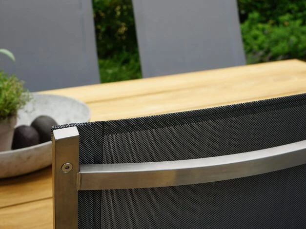 Hochlehner Klappsessel Columbia Edelstahl Teak Armlehne 11 Hochlehner Klappsessel Columbia Edelstahl Teak Armlehne – Bild 9