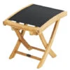 Fußhocker Fairchild Teak Textilene® Schwarz -Gartenmöbel Verkäufe ploss fusshocker fairchild teakholz textilene schwarz 1000990 1 627x627