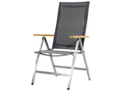 Hochlehner Klappsessel Columbia Edelstahl Teak Armlehne