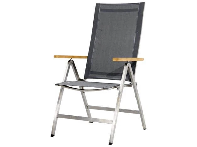 Hochlehner Klappsessel Columbia Edelstahl Teak Armlehne 3 Hochlehner Klappsessel Columbia Edelstahl Teak Armlehne