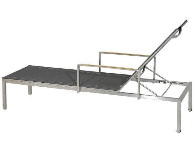 Rollliege Columbia Edelstahl Teak Armlehnen 5 Rollliege Columbia Edelstahl Teak Armlehnen – Bild 3