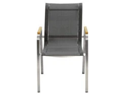 Stapelsessel Columbia Edelstahl Teak Armlehne -Gartenmöbel Verkäufe ploss stapelsessel columbia edelstahl teakholz 7217806 frontalansicht 627x627