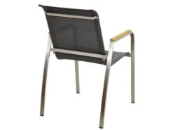 Stapelsessel Columbia Edelstahl Teak Armlehne -Gartenmöbel Verkäufe ploss stapelsessel columbia edelstahl teakholz 7217806 rueckansicht 627x627