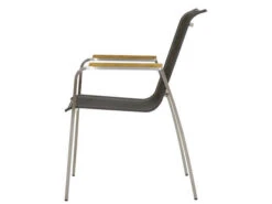 Stapelsessel Columbia Edelstahl Teak Armlehne -Gartenmöbel Verkäufe ploss stapelsessel columbia edelstahl teakholz 7217806 seitenansicht 627x627