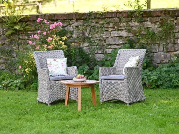 Polyrattan Diningsessel Tobago Light-grey 4 Polyrattan Diningsessel Tobago Light-grey – Bild 2