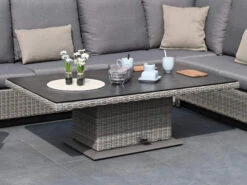 8-teilige Eck-Dining Loungegruppe Rio Grande -Gartenmöbel Verkäufe polyrattan lounge lift tisch rio grande ambientebild 2 627x627 2