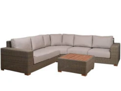 Polyrattan Loungeset Daytona Big Corner 4-teilig