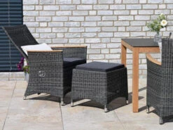 Polyrattan Gartenhocker Long Island Stone -Gartenmöbel Verkäufe polyrattan positionssessel long island ambientebild 627x627 1