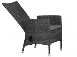 Polyrattan Positionssessel Trinidad Rock-grey