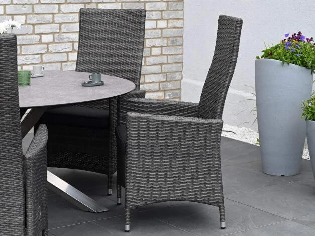 Polyrattan Positionssessel Santa Monica Anthrazit 8 Polyrattan Positionssessel Santa Monica Anthrazit – Bild 6