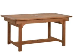 Premium Deluxe Teakholz Doppel-Ausziehtisch Leaf 160/210/260x90cm -Gartenmöbel Verkäufe premium teakholz doppel ausziehtisch leaf geschlossen 627x627