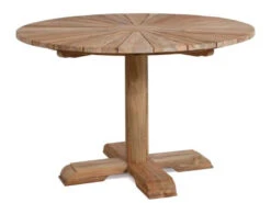 Gartentisch Santorini Ø120cm Teak Recycelt